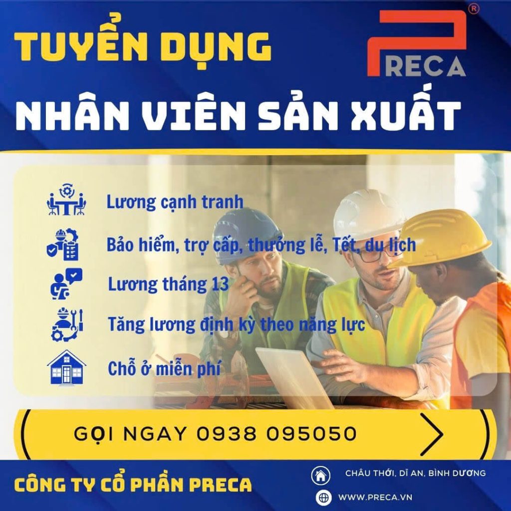 Tuyển dụng nhân viên sản xuất