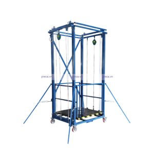 2-stage electric lift platform, load capacity 500 kg, lifting height 3m